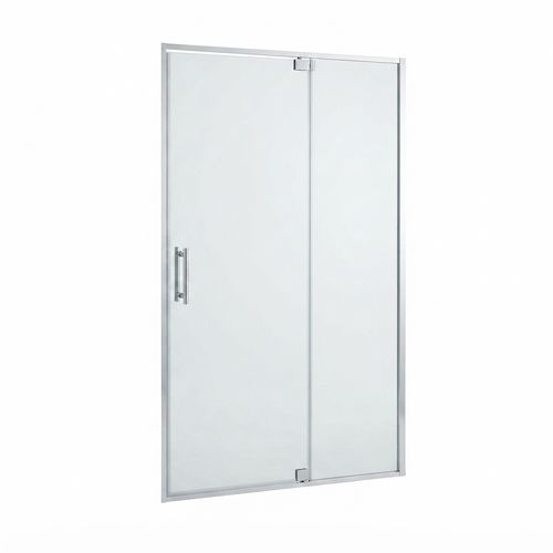 38-42" W x 74" H Pivot Glass Shower Door, Chrome